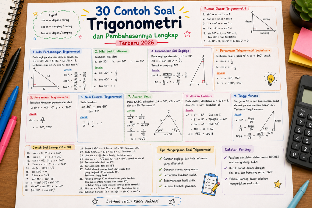Contoh soal trigoonmateri