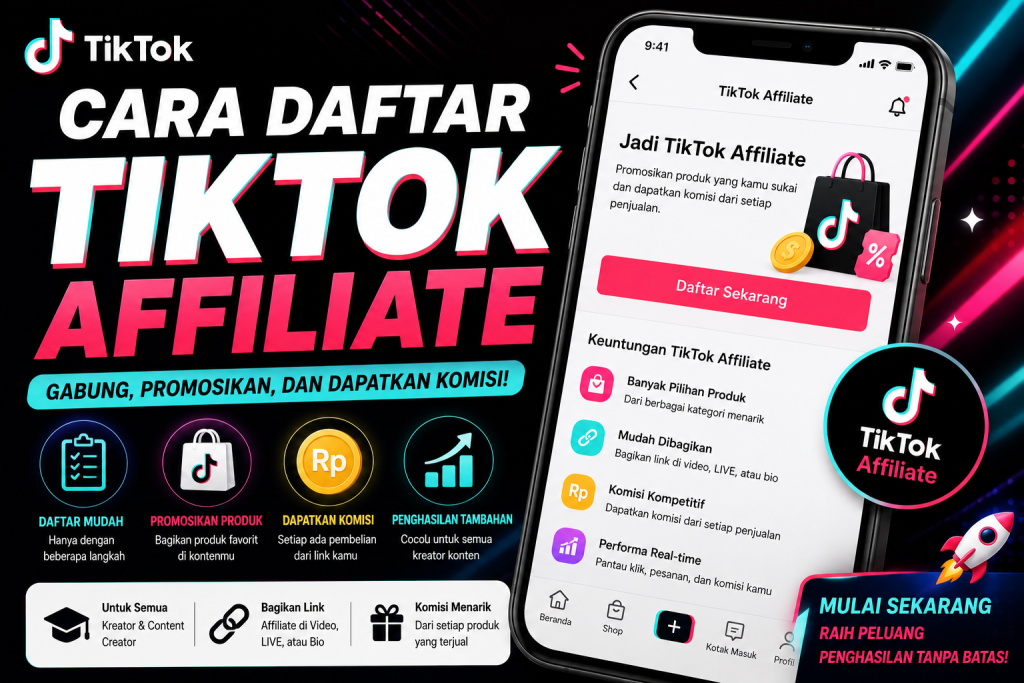 Cara Daftar TikTok Affiliate