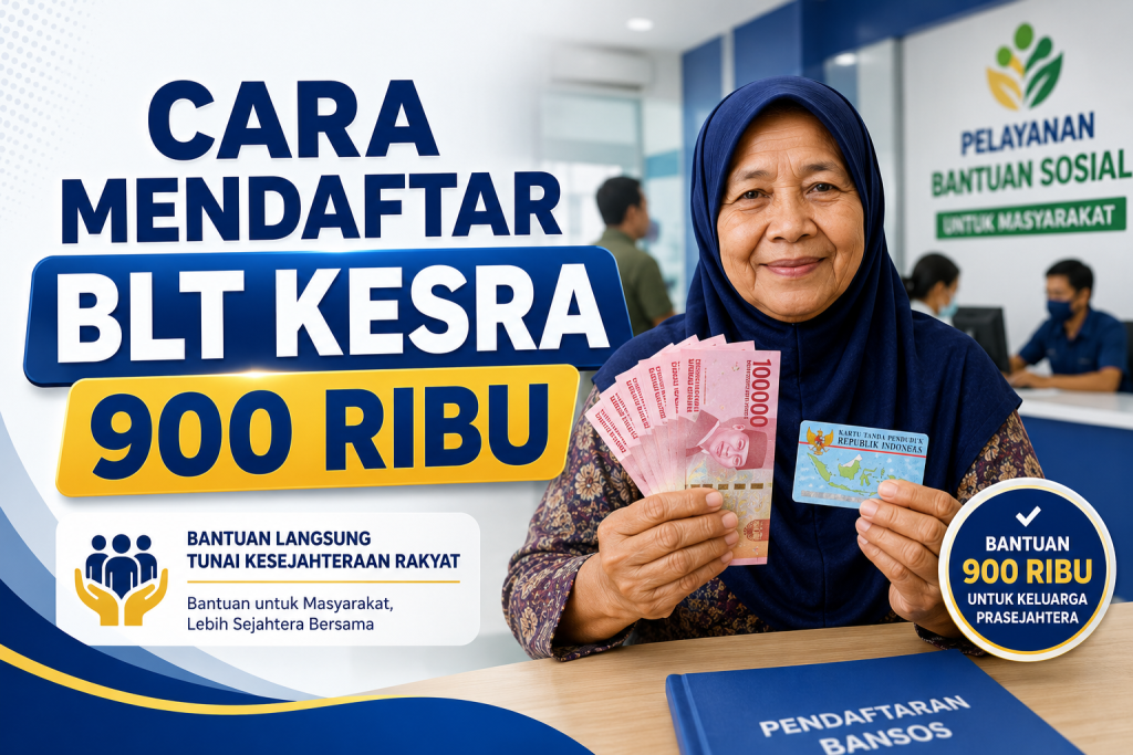 Cara Mendaftar BLT Kesra 900 Ribu