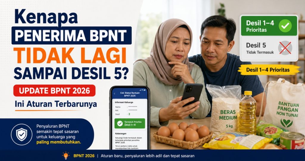 Kenapa Penerima BPNT Tidak Lagi Sampai Desil 5