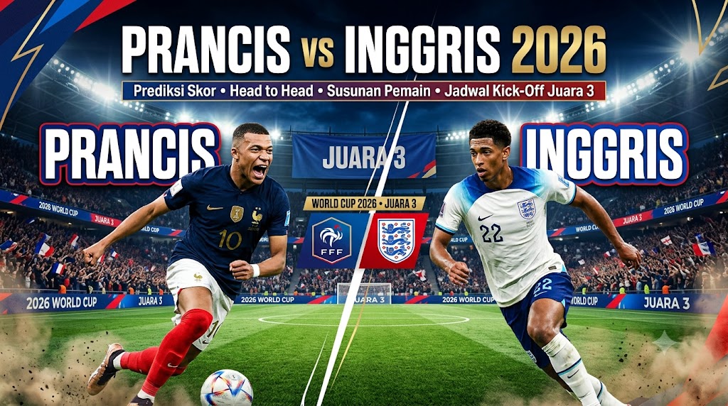 Prancis vs Inggris 2026