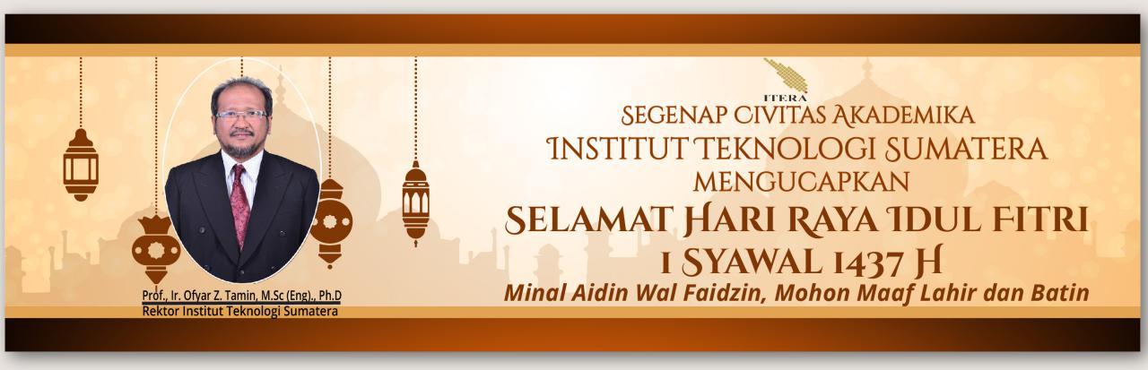 Selamat Hari Raya Idul Fitri 1 Syawal 1437 H