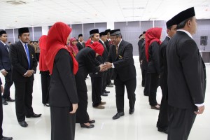 Rektor Lantik Pejabat ITERA