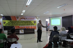 Polda Lampung Ajak Mahasiswa ITERA Perangi Narkoba