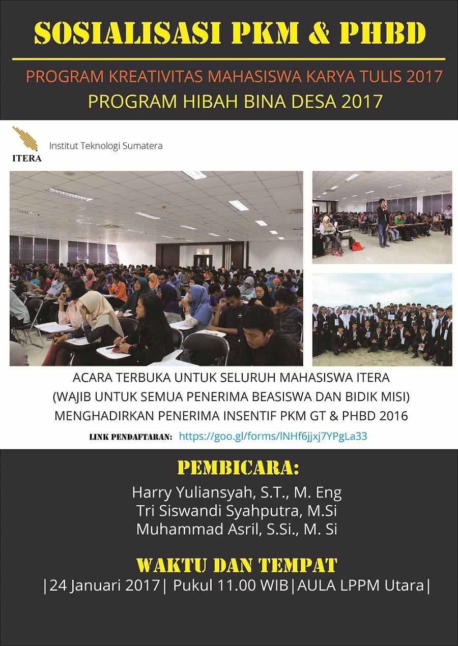 Sosialisasi PKM GT – AI & PHBD 2017