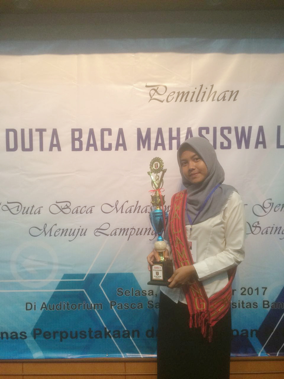 Mahasiswa ITERA Juara II Duta Baca Lampung