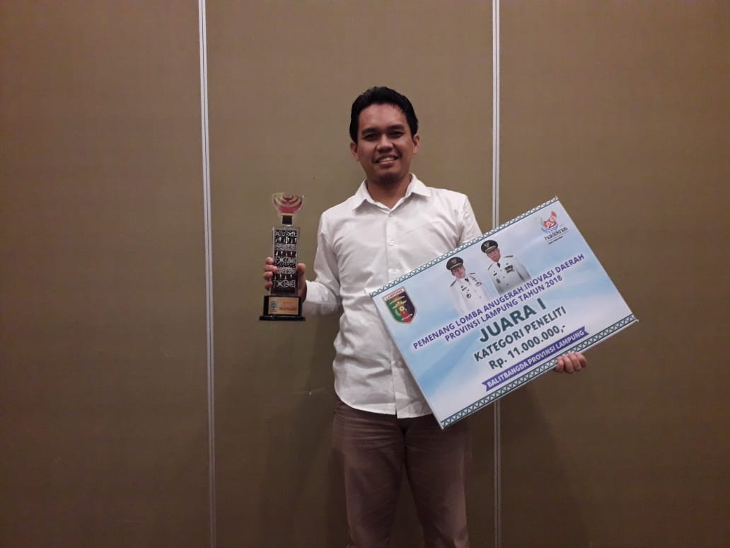 Dosen ITERA Raih Juara I Lomba Anugerah Inovasi Daerah Provinsi Lampung tahun 2018