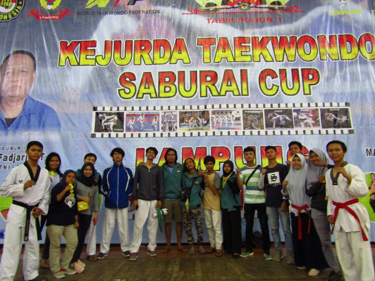 Tim Taekwondo Mahasiswa ITERA Sabet 11 Medali pada Ajang Saburai Taekwondi Cup 2019