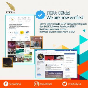 Akun Media Sosial Resmi ITERA Terverifikasi
