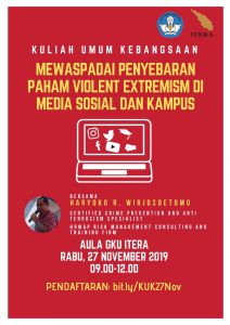 Kuliah Umum Kebangsaan Mewaspadai Penyebaran Paham Violent Extremism di Media Sosial dan Kampus