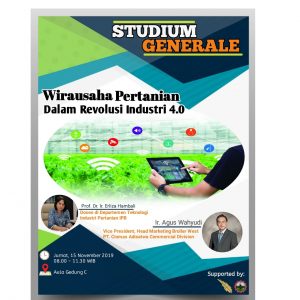 Studium Generale Wirausaha Pertanian dalam Revolusi Industri 4.0