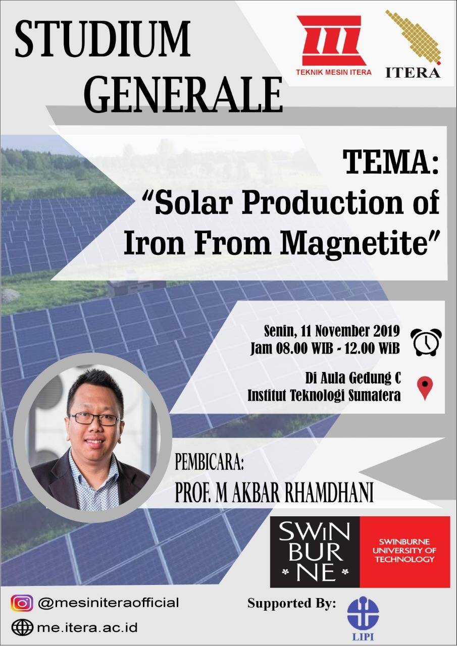 Studium Generale Solar Production of Iron from Magnetite