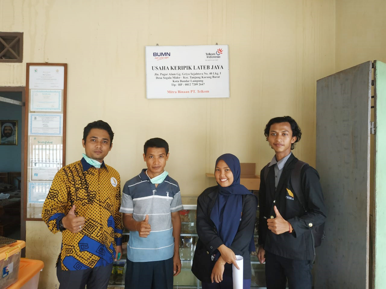 Mahasiswa Teknologi Industri Pertanian ITERA Bina Pengusaha Keripik Lampung