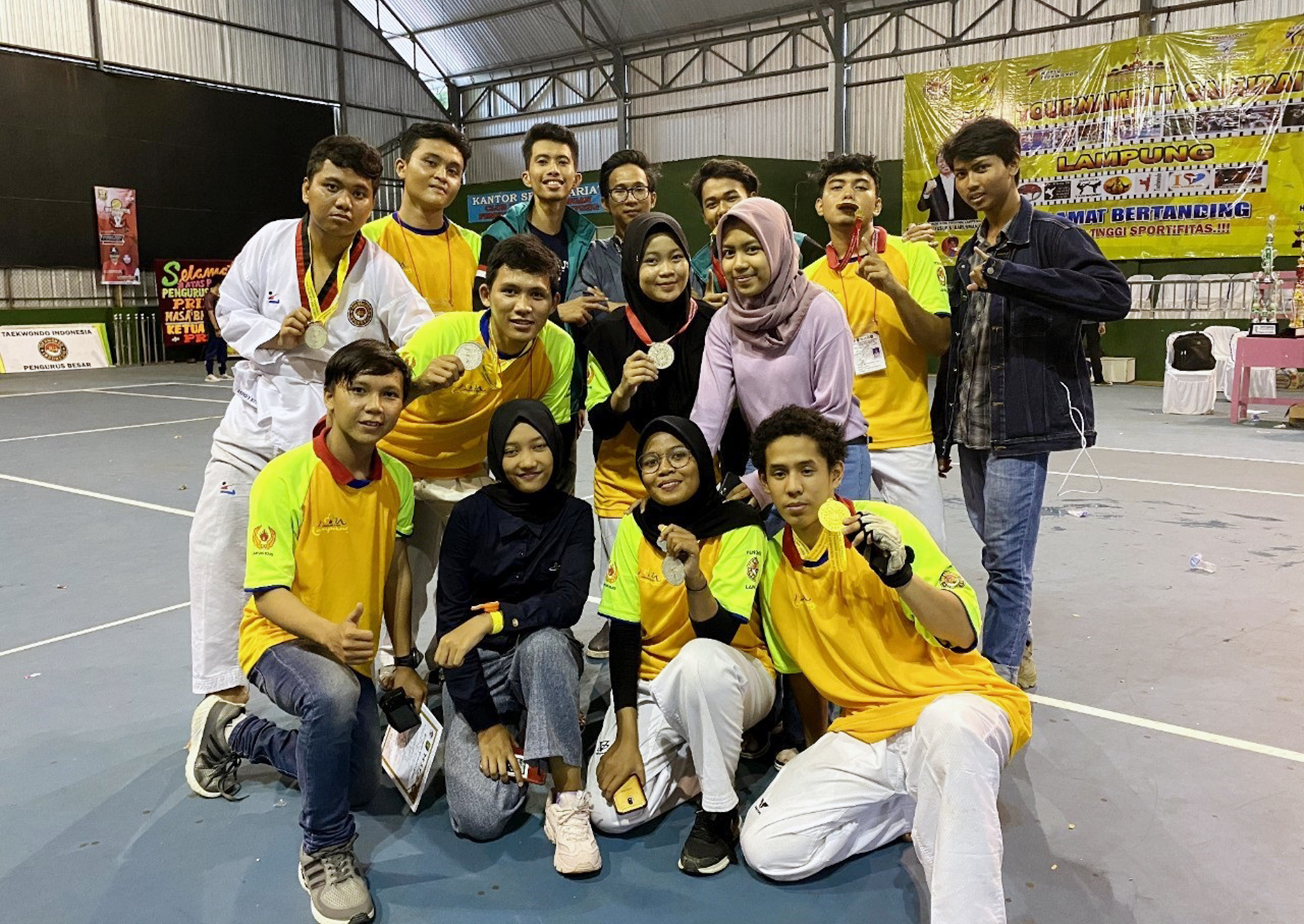 UKM Taekwondo ITERA Borong 6 Emas dan 4 Perak di Ajang Saburai Cup 2020