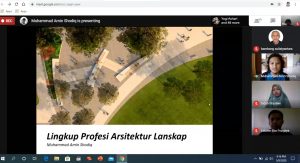 Webinar Prodi Arsitektur Lanskap Bahas Kiat Menjadi Arsitek Profesional Sejak Dini