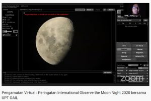Peringati InOMN OAIL ITERA Amati Bulan Secara Virtual
