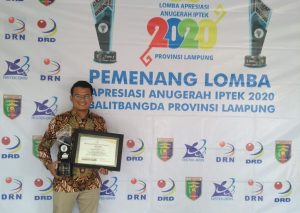 Ciptakan Pupuk Cair dari Limbah Tahu Dosen ITERA Raih Juara 1 Lomba Apresiasi Anugerah IPTEK
