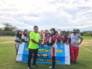 Tim Putri Persitera Juara III Liga Pra Pertiwi PSSI Lampung