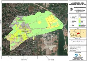 Prodi Geomatika ITERA Bantu Warga Way Huwi Buat Peta Desa Berbasis Foto Udara