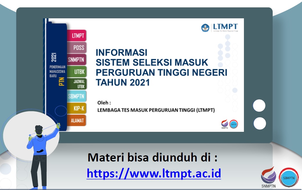 Seleksi Masuk PTN Jalur SNMPTN, UTBK-SBMPTN Tahun 2021 Diluncurkan