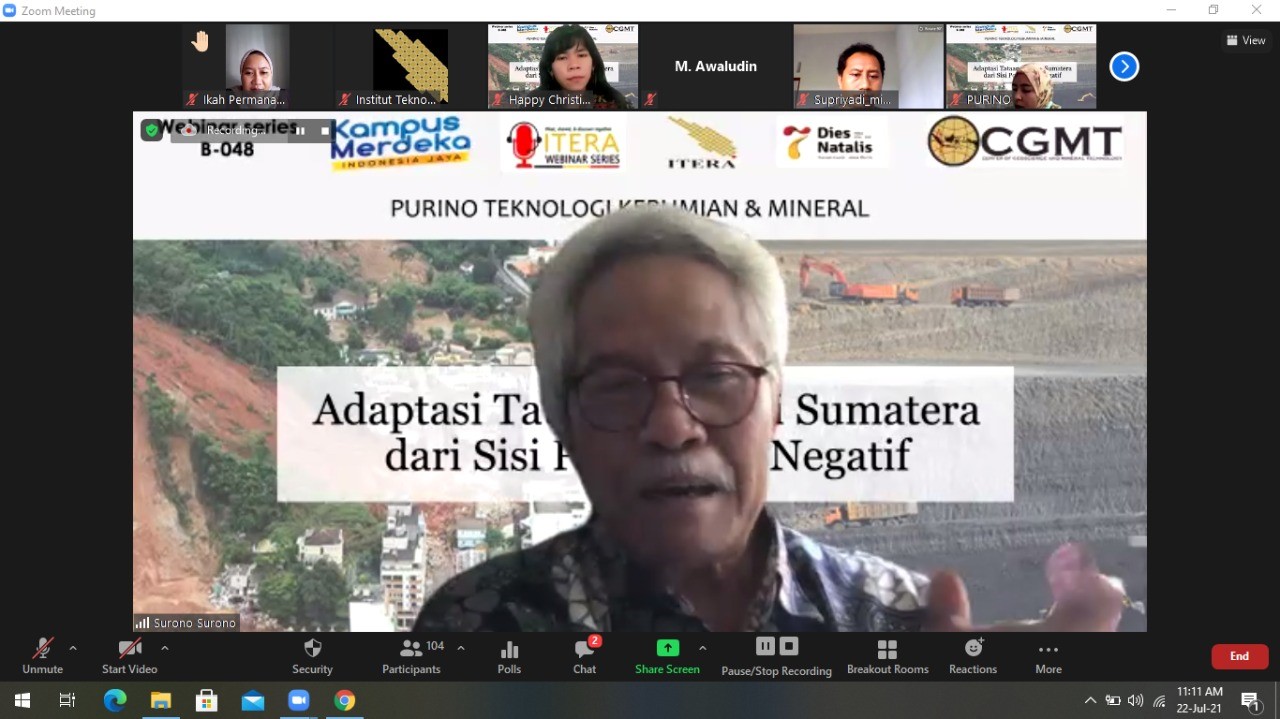 ITERA Bahas Adaptasi Tataan Geologi Sumatera