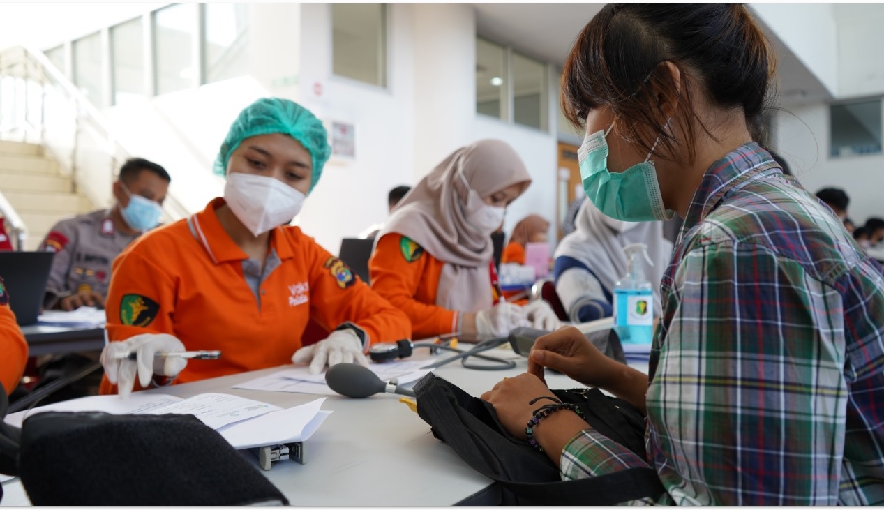 Dukung Perkuliahan Hybrid ITERA Mulai Vaksinasi Mahasiswa