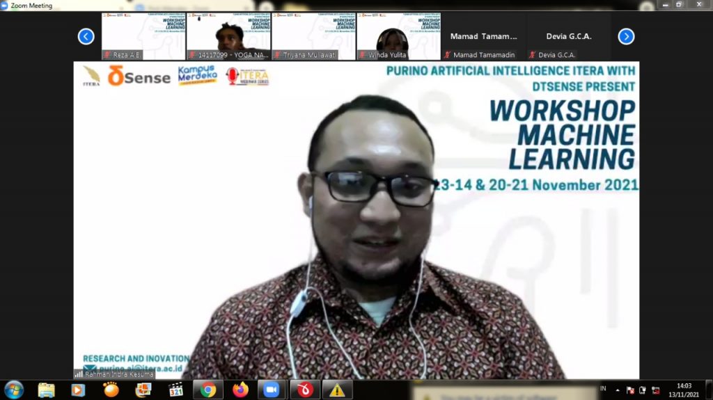 ITERA Adakan Pelatihan Machine Learning dan Artificial Intellegence - ITERA