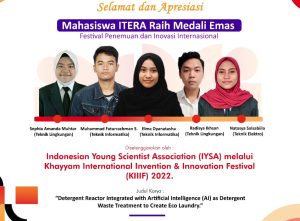 Gagas Teknologi Pengolah Limbah Detergen Tim Mahasiswa ITERA Raih Emas di Festival Inovasi Internasional