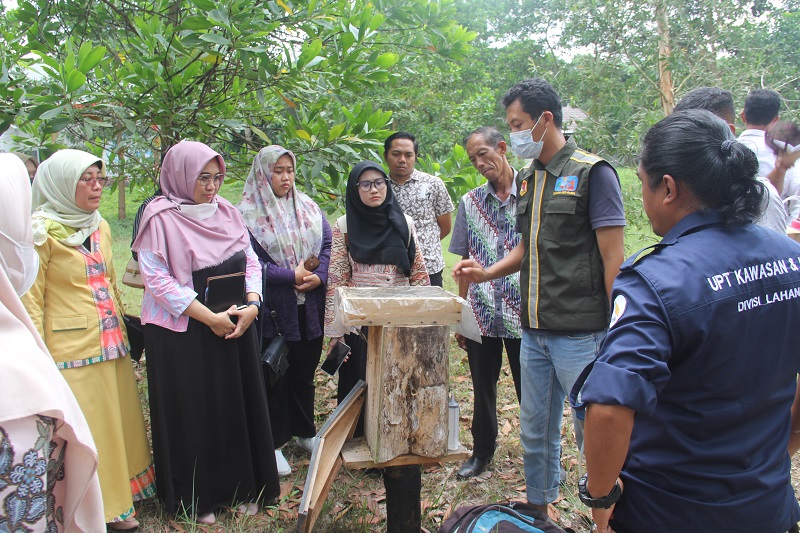 Tim UIN Raden Intan Lampung Belajar Budidaya Lebah Madu di ITERA