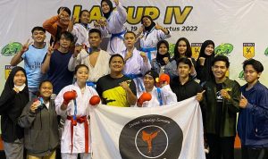 Mahasiswa UKM Karate ITERA Raih 12 Medali Kejuaraan LA CUP IV
