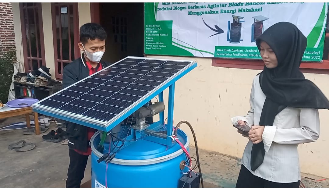 Mahasiswa ITERA Rancang Reaktor Biogas Mini Ramah Lingkungan Alternatif Elpiji