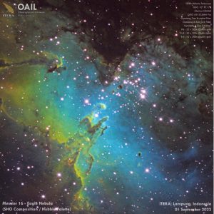 Tim OAIL Berhasil Abadikan Eagle Nebula Gunakan ITERA Robotic Telescope