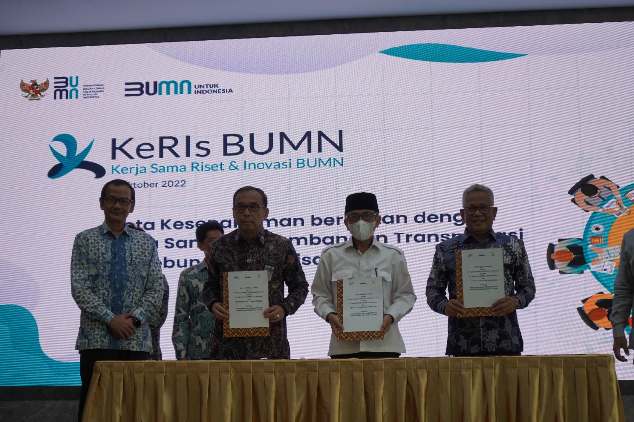 Rektor ITERA Hadiri Launching KeRIs dan MoU Dengan Dua PT BUMN