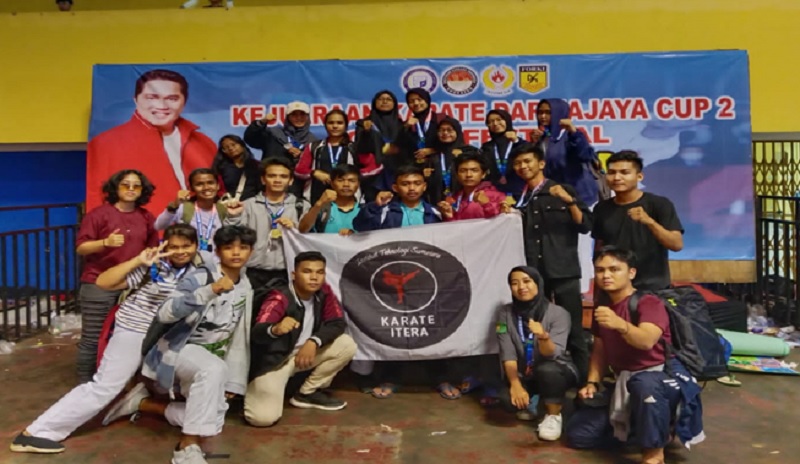 Tim Karate ITERA Borong 14 Medali Ajang Darmajaya Cup II Piala Erick Thohir 2022