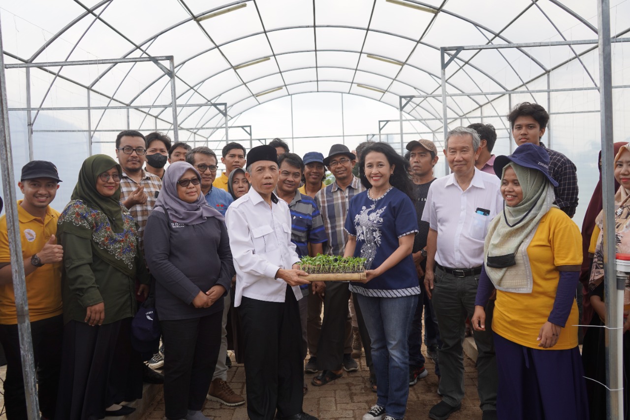 PT EWINDO Tanam Bibit Melon di Green House Smart Farming System ITERAHER Kebun Raya ITERA
