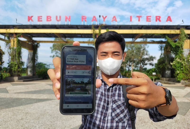 Permudah Akses Pengunjung, Kebun Raya ITERA Terapkan E-Ticket