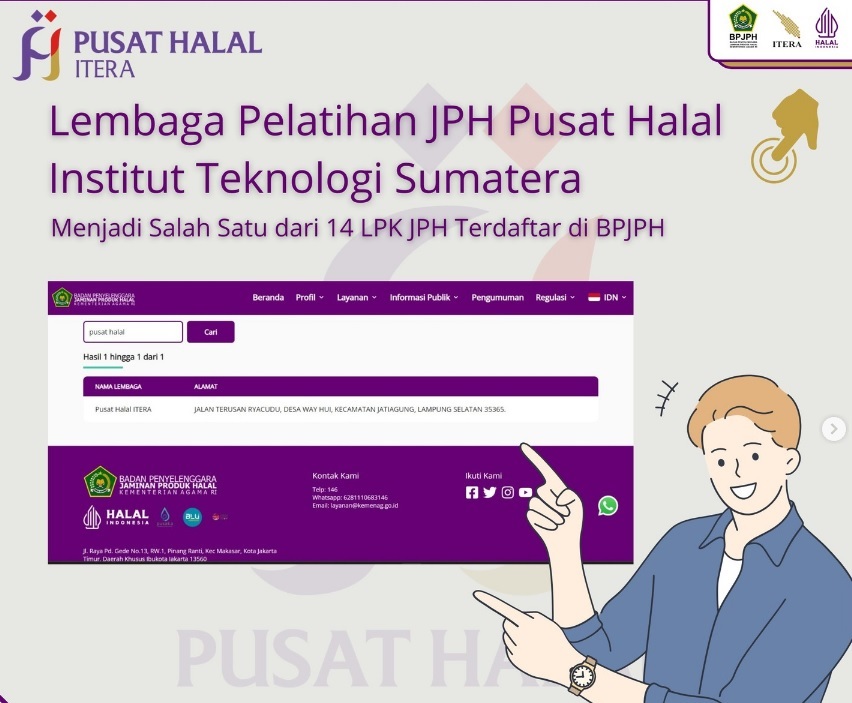 Pusat Halal ITERA Resmi Terdaftar di BPJPH Kemenag RI