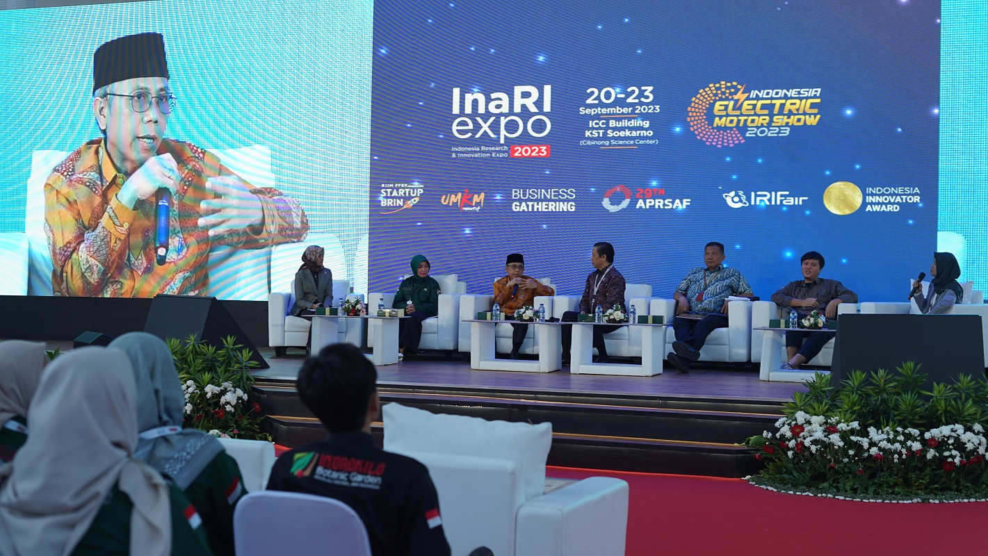 Rektor ITERA Sampaikan Semangat Membangun Kebun Raya dalam Talkshow InaRI Expo 2023