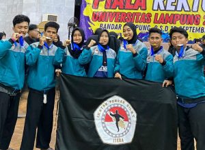 Mahasiswa ITERA Borong 7 Medali Kejuaraan Pencak Silat Rektor Unila 2023