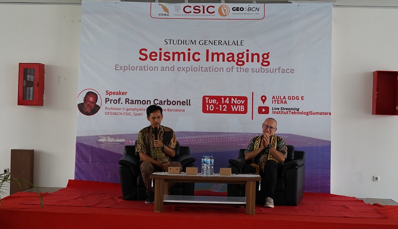 Studium Generale Teknik Geofisika ITERA Hadirkan Narasumber Profesor Geosciences Barcelona