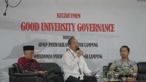 Kuliah Umum Good University Governance ITERA Hadirkan Narasumber dari BPKP dan Ombudsman RI Lampung