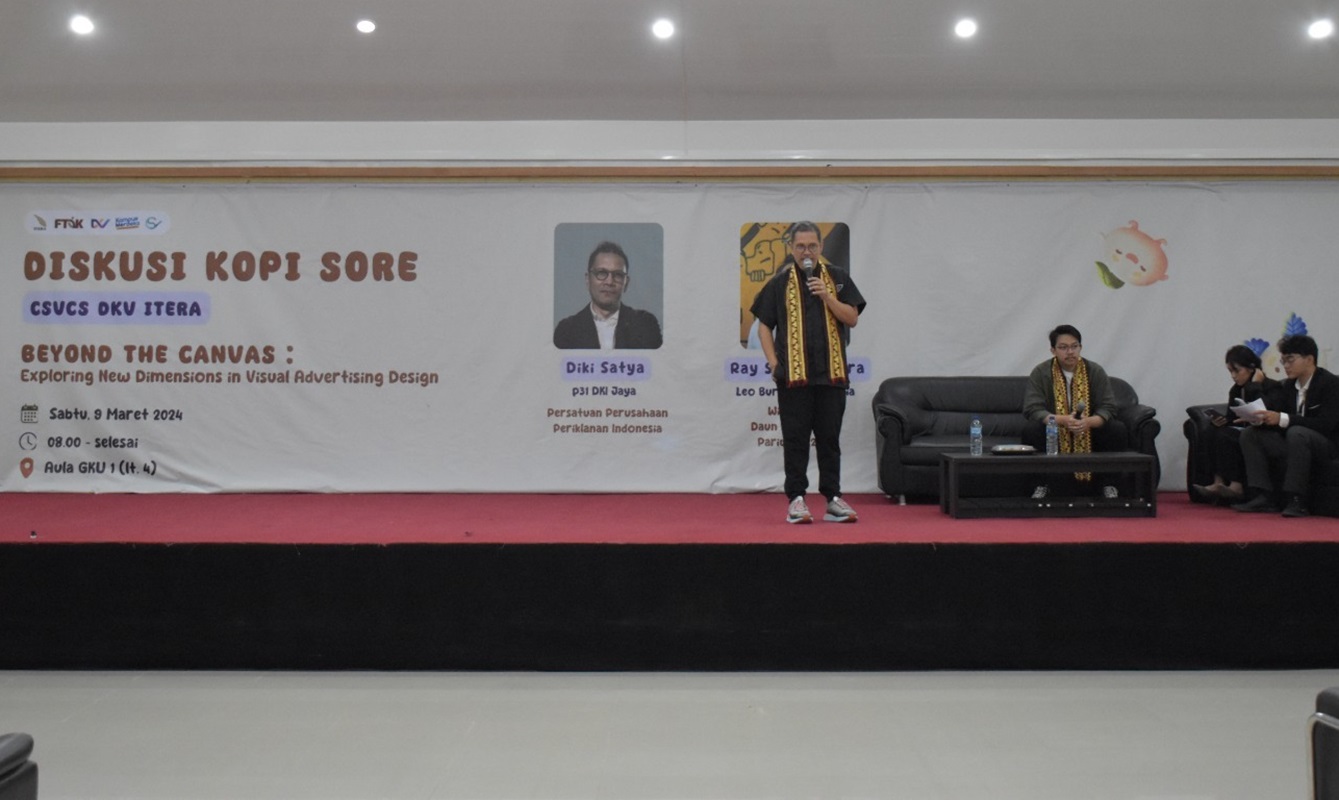 Diskusi Dimensi Baru Iklan dan Branding, Mahasiswa DKV Itera Undang Dua Praktisi Profesional