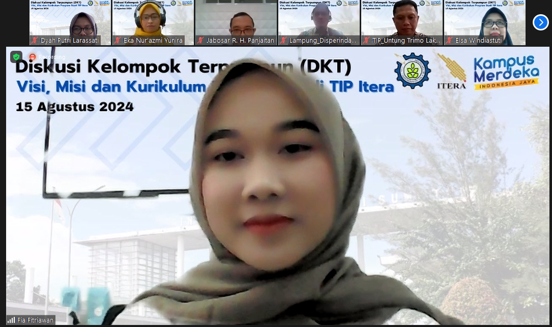 Libatkan Mitra, Prodi Teknologi Industri Pertanian Itera Evaluasi Kurikulum