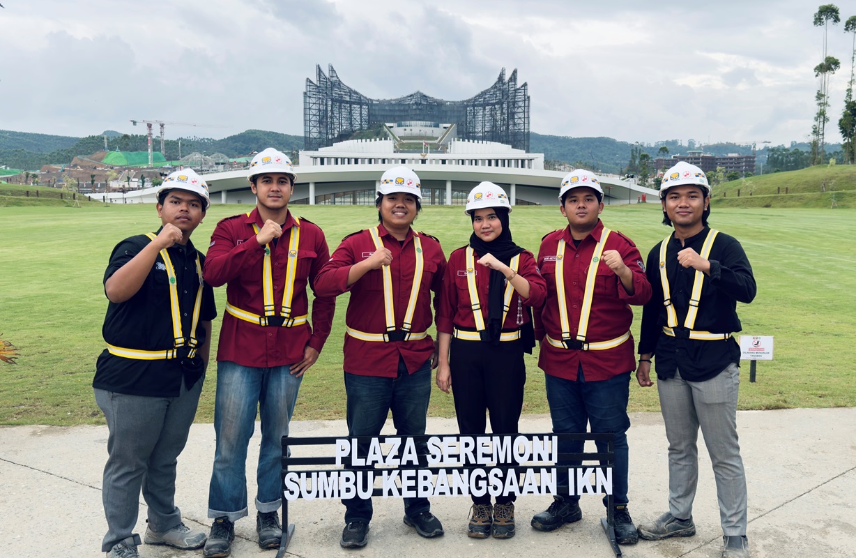 Pengalaman Berharga Enam Mahasiswa Teknik Sipil Itera Magang di IKN