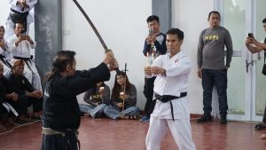Pembina UKM Karate Itera Naik Tingkat Sabuk Hitam DAN VI dalam Latihan Gabungan BKC Lampung