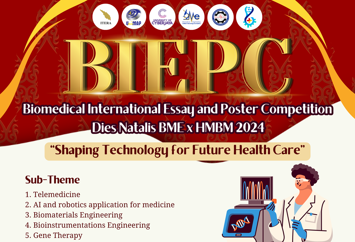Gandeng Dua Perguruan Tinggi Malaysia, Prodi Teknik Biomedis Itera Adakan Lomba Esay dan Poster Internasional