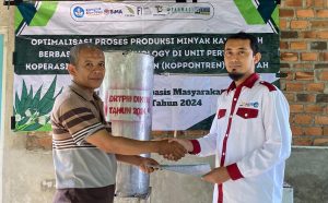 Itera Serahkan Alat Pemurnian Minyak Kayu Putih untuk Kemandirian Ekonomi Pesantren Al-Fatah Natar