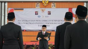 Rektor Itera Lantik 20 Pejabat Baru, Ajak Perkuat Sinergi untuk Kemajuan Institusi