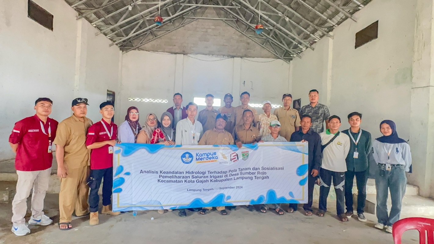 Dosen Itera Sosialisasi Keandalan Air untuk Pola Tanam di Lampung Tengah