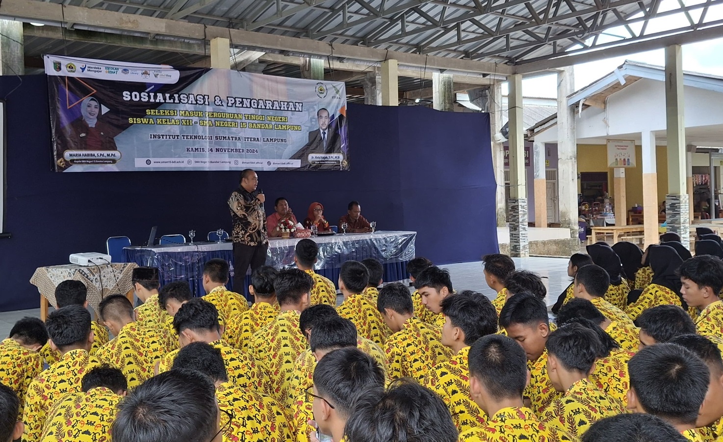 Tim PMB Itera Sosialisasikan Seleksi Masuk PTN di SMAN 15 Bandar Lampung